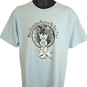 World Cheerleaders Association T Shirt Vintage Y2K 2002 Dance Force WCA Staff